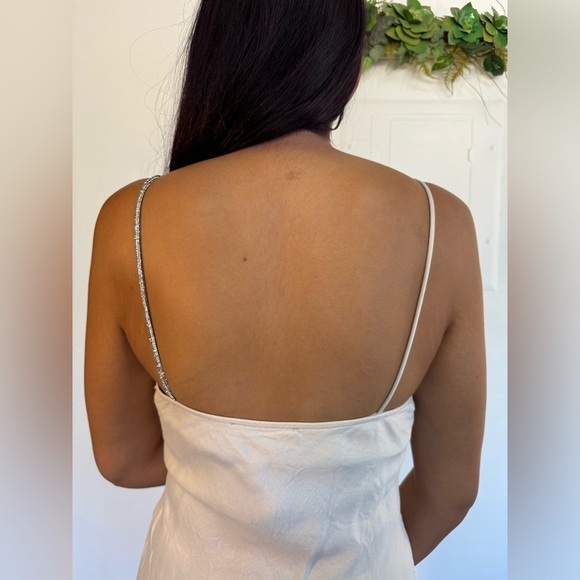 Zara slip dress with diamanté rhinestones strap - Picture 5 of 11